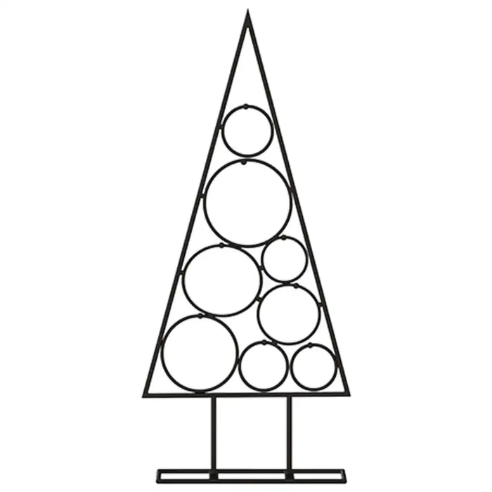 Metal Christmas Tree in Black 60cm - Little and Giant Explorers vidaXL