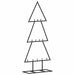 Metal Christmas Tree for Decoration in Black 60cm - Little and Giant Explorers vidaXL