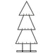 Metal Christmas Tree for Decoration in Black 60cm - Little and Giant Explorers vidaXL