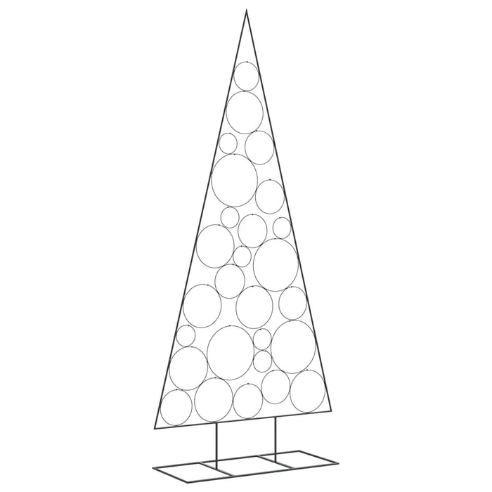 Metal Christmas Tree for Decoration in Black 210cm - Little and Giant Explorers vidaXL