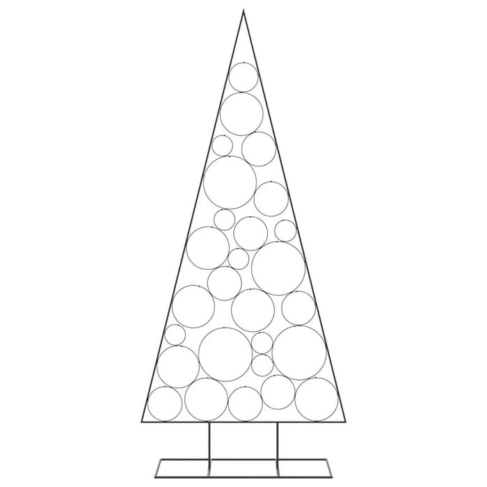 Metal Christmas Tree for Decoration in Black 210cm - Little and Giant Explorers vidaXL