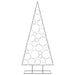 Metal Christmas Tree for Decoration in Black 210cm - Little and Giant Explorers vidaXL