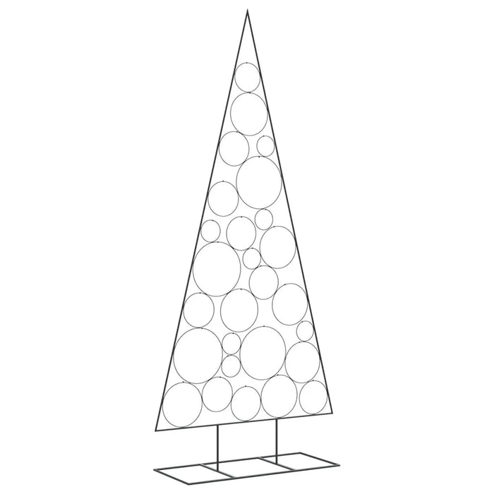 Metal Christmas Tree for Decoration in Black 210cm - Little and Giant Explorers vidaXL