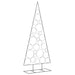 Metal Christmas Tree for Decoration in Black 210cm - Little and Giant Explorers vidaXL