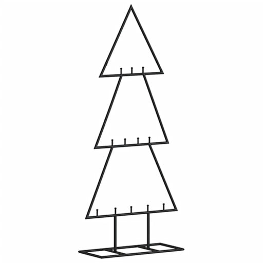 Metal Christmas Tree for Decoration in Black 60cm - Little and Giant Explorers vidaXL