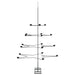 Metal Christmas Tree for Decoration with Tealight Holders 140cm - Little and Giant Explorers vidaXL