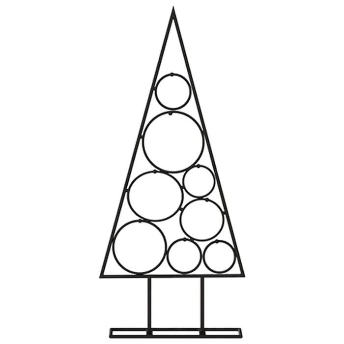 Metal Christmas Tree in Black 60cm - Little and Giant Explorers vidaXL