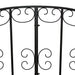 Metal Decorative Scrollwork Arch Garden Bridge in Black 1.2m - Little and Giant Explorers Outsunny