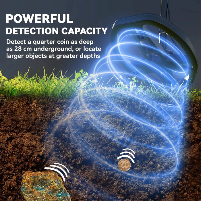 Metal Detector with Higher Accuracy IP68 and LCD Display - Little and Giant Explorers Outsunny