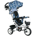 Metal Frame 6-in-1 Baby Push Tricycle with Parent Handle - Little and Giant Explorers HOMCOM