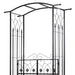 Garden Arch Gate Matte Black | Two Doors and Side Trellis for Elegant Garden Entrance - Little and Giant Explorers Outsunny