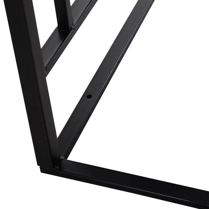 Garden Arch Gate Matte Black | Two Doors and Side Trellis for Elegant Garden Entrance - Little and Giant Explorers Outsunny