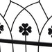 Garden Arch Gate Matte Black | Two Doors and Side Trellis for Elegant Garden Entrance - Little and Giant Explorers Outsunny