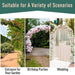Garden Arch Gate Matte Black | Two Doors and Side Trellis for Elegant Garden Entrance - Little and Giant Explorers Outsunny