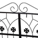 Garden Arch Gate Matte Black | Two Doors and Side Trellis for Elegant Garden Entrance - Little and Giant Explorers Outsunny