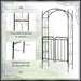 Metal Garden Arch Matte Black | Powder-Coated Steel with Two Gates and Side Trellis - Little and Giant Explorers Outsunny
