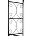 Metal Garden Arch Matte Black | Powder-Coated Steel with Two Gates and Side Trellis - Little and Giant Explorers Outsunny