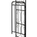 Metal Garden Arch Matte Black | Powder-Coated Steel with Two Gates and Side Trellis - Little and Giant Explorers Outsunny