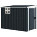 Metal Garden Storage Shed – Dark Grey Galvanised Steel | Window and Vents OUTSUNNY - Little and Giant Explorers Outsunny