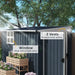 Metal Garden Storage Shed – Dark Grey Galvanised Steel | Window and Vents OUTSUNNY - Little and Giant Explorers Outsunny