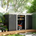 Metal Garden Storage Shed – Dark Grey | Galvanised Steel - Sliding Lockable Doors OUTSUNNY - Little and Giant Explorers Outsunny