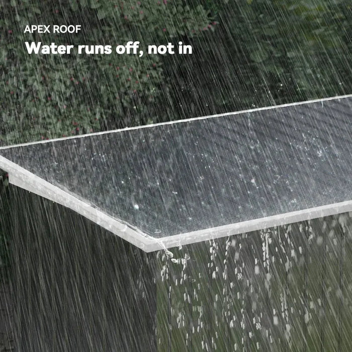 Metal Garden Storage Shed – Dark Grey | Galvanised Steel - Sliding Lockable Doors OUTSUNNY - Little and Giant Explorers Outsunny