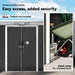 Metal Garden Storage Shed – Dark Grey | Galvanised Steel - Sliding Lockable Doors OUTSUNNY - Little and Giant Explorers Outsunny