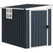 Metal Garden Storage Shed – Dark Grey | Galvanised Steel - Window and Vents OUTSUNNY - Little and Giant Explorers Outsunny