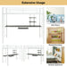Metal Loft Bed with Desk and Shelves – White | Space-Saving High Sleeper Bed Frame COSTWAY - Little and Giant Explorers