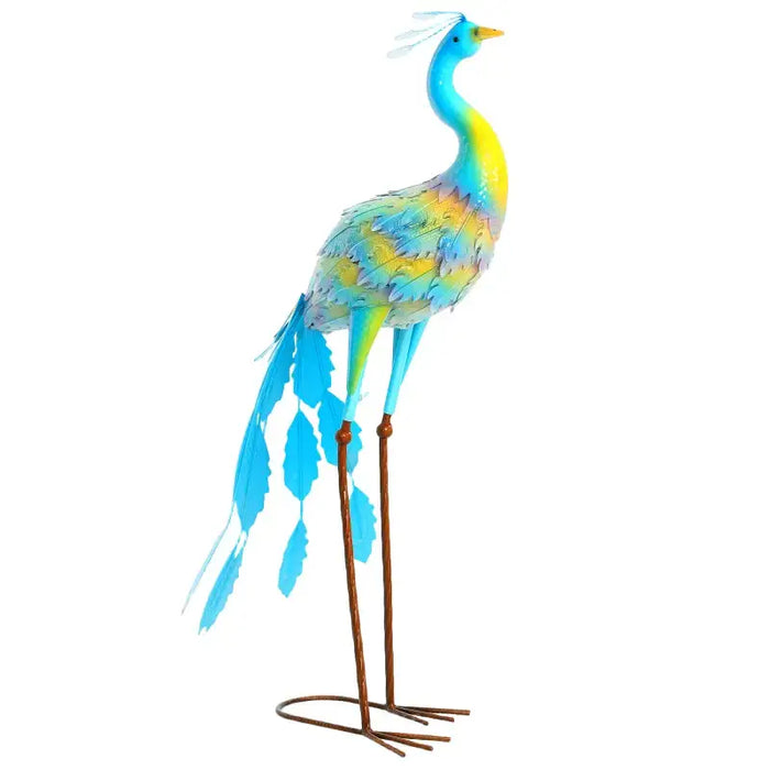Metal Peacock Garden Statue – Multicolour | Hand-Painted - Weather-Resistant OUTSUNNY - Little and Giant Explorers Outsunny