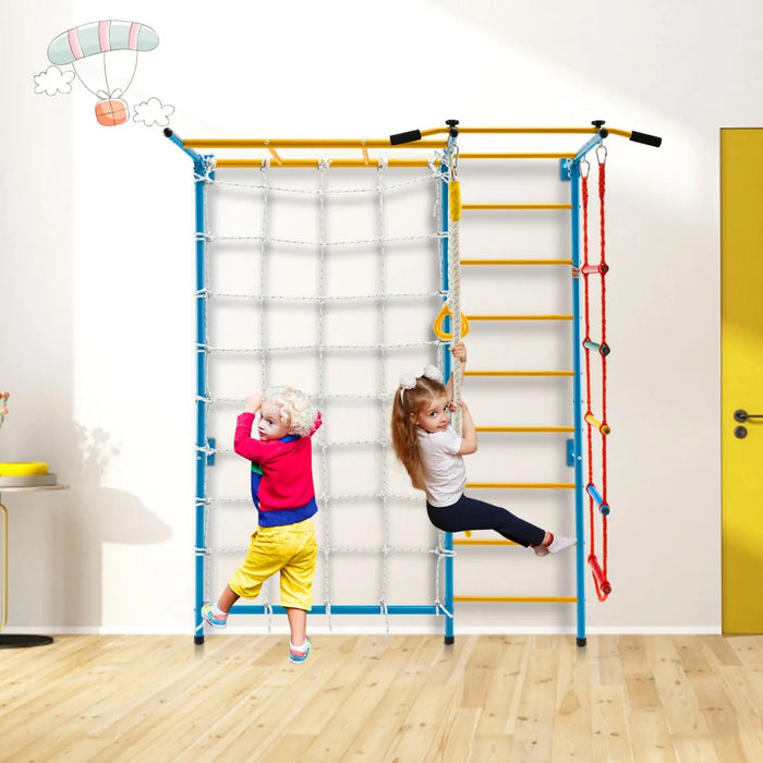 7-in-1 Indoor Wall Climbing Gym Set