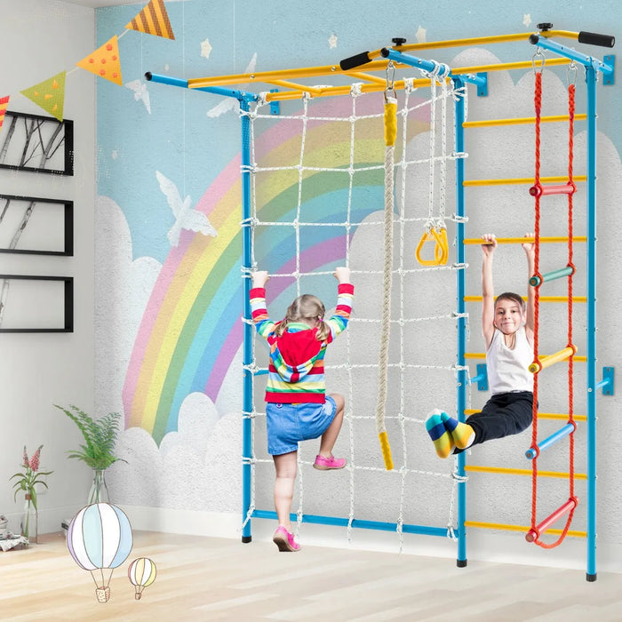 7-in-1 Indoor Wall Climbing Gym Set