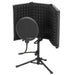 Microphone Isolation Shield Set | Folding Acoustic Foam Shield with Stand HOMCOM - Little and Giant Explorers