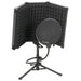 Microphone Isolation Shield Set | Folding Acoustic Foam Shield with Stand HOMCOM - Little and Giant Explorers