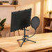 Microphone Isolation Shield Set | Folding Acoustic Foam Shield with Stand HOMCOM - Little and Giant Explorers