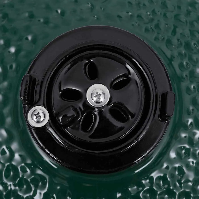 Mini Ceramic Kamado Grill – Green | 26.5cm Cooking Grid - Built-In Thermometer VIDAXL - Little and Giant Explorers vidaXL