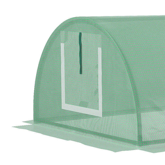 Mini Portable Tunnel Green Grow House (3m) - Little and Giant Explorers Outsunny