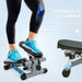 Mini Stepper Exercise Machine – Compact Stepper with Resistance Bands | LCD Monitor SPORTNOW - Little and Giant Explorers