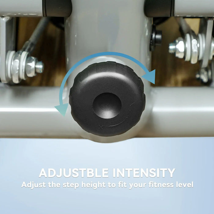 Mini Stepper Exercise Machine – Compact Stepper with Resistance Bands | LCD Monitor SPORTNOW - Little and Giant Explorers