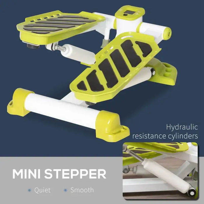 Mini Stepper Machine - Yellow | LCD Monitor - Compact Design HOMCOM - Little and Giant Explorers HOMCOM