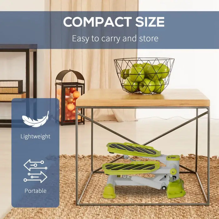 Mini Stepper Machine - Yellow | LCD Monitor - Compact Design HOMCOM - Little and Giant Explorers HOMCOM