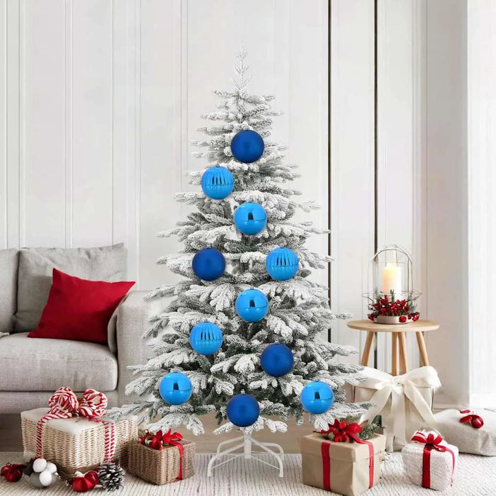 Modern Christmas Bauble Set – 9-Piece Blue Collection | Shiny, Matte and Pumpkin Designs VIDAXL - Little and Giant Explorers vidaXL