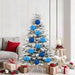 Modern Christmas Bauble Set – 9-Piece Blue Collection | Shiny, Matte and Pumpkin Designs VIDAXL - Little and Giant Explorers vidaXL