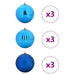 Modern Christmas Bauble Set – 9-Piece Blue Collection | Shiny, Matte and Pumpkin Designs VIDAXL - Little and Giant Explorers vidaXL