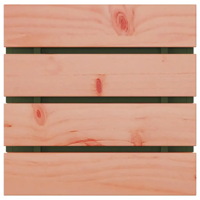 Modern Garden Bench – Olive Green | Douglas Fir Wood Seat with Steel Frame VIDAXL