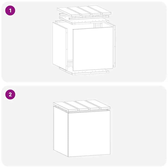 Modern Garden Bench – Olive Green | Douglas Fir Wood Seat with Steel Frame VIDAXL