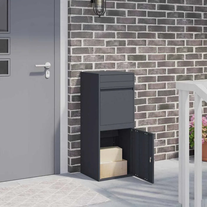 Modern Outdoor Parcel Drop Box – Secure Steel Mailbox | Contemporary Rectangular Design VIDAXL - Little and Giant Explorers vidaXL