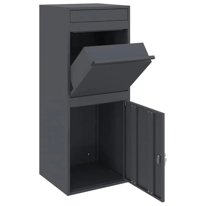Modern Outdoor Parcel Drop Box – Secure Steel Mailbox | Contemporary Rectangular Design VIDAXL - Little and Giant Explorers vidaXL