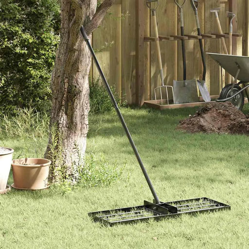 Modern Rectangular Garden Rake – Black Brushed Finish | Heavy-Duty and Lightweight Design VIDAXL - Little and Giant Explorers vidaXL