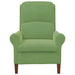 Modern Wooden Armchair – Light Green Velvet | Contemporary Design VIDAXL - Little and Giant Explorers